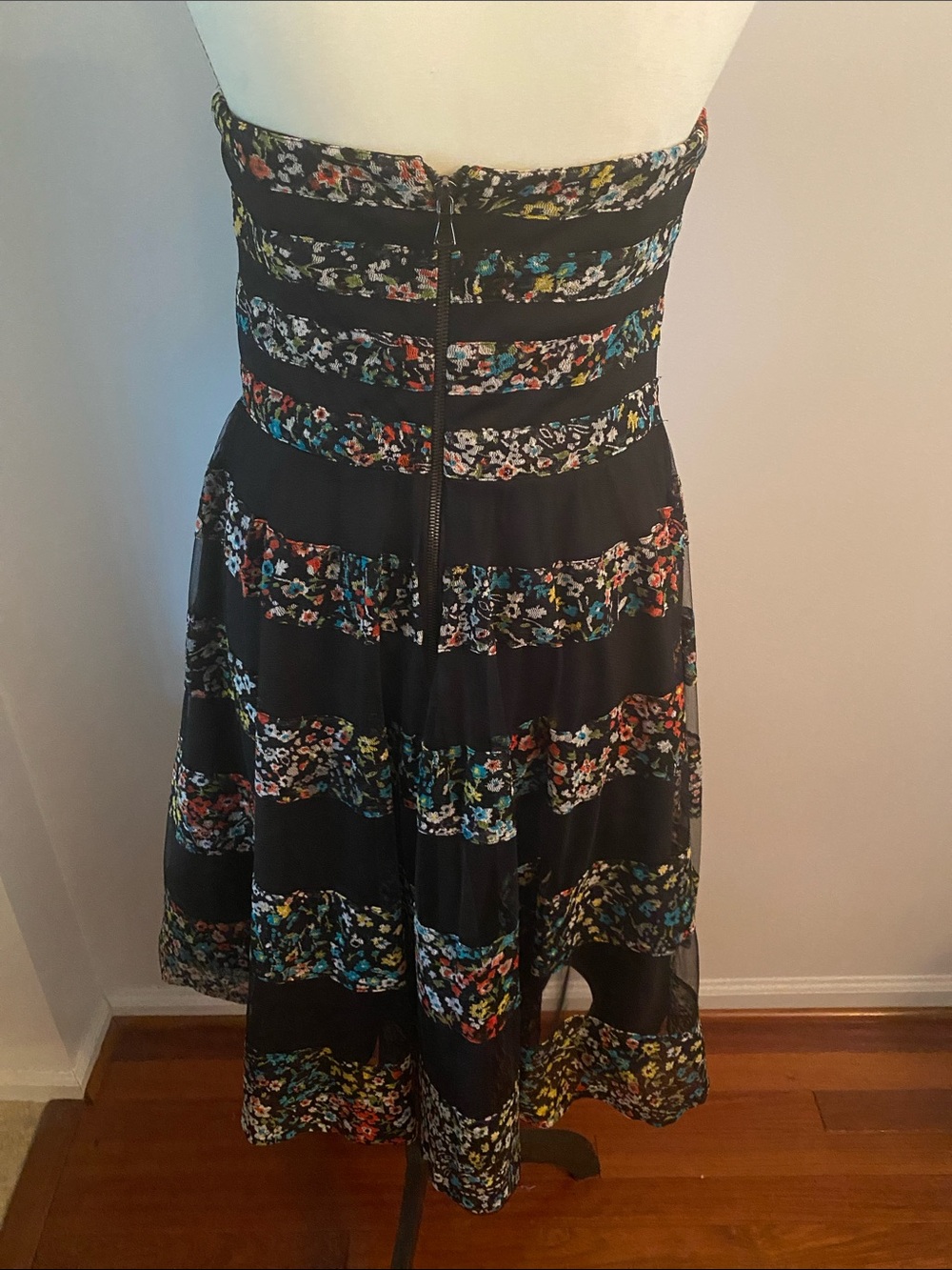 Vintage Betsy Johnson strapless dress size 10 - Picture 7 of 14